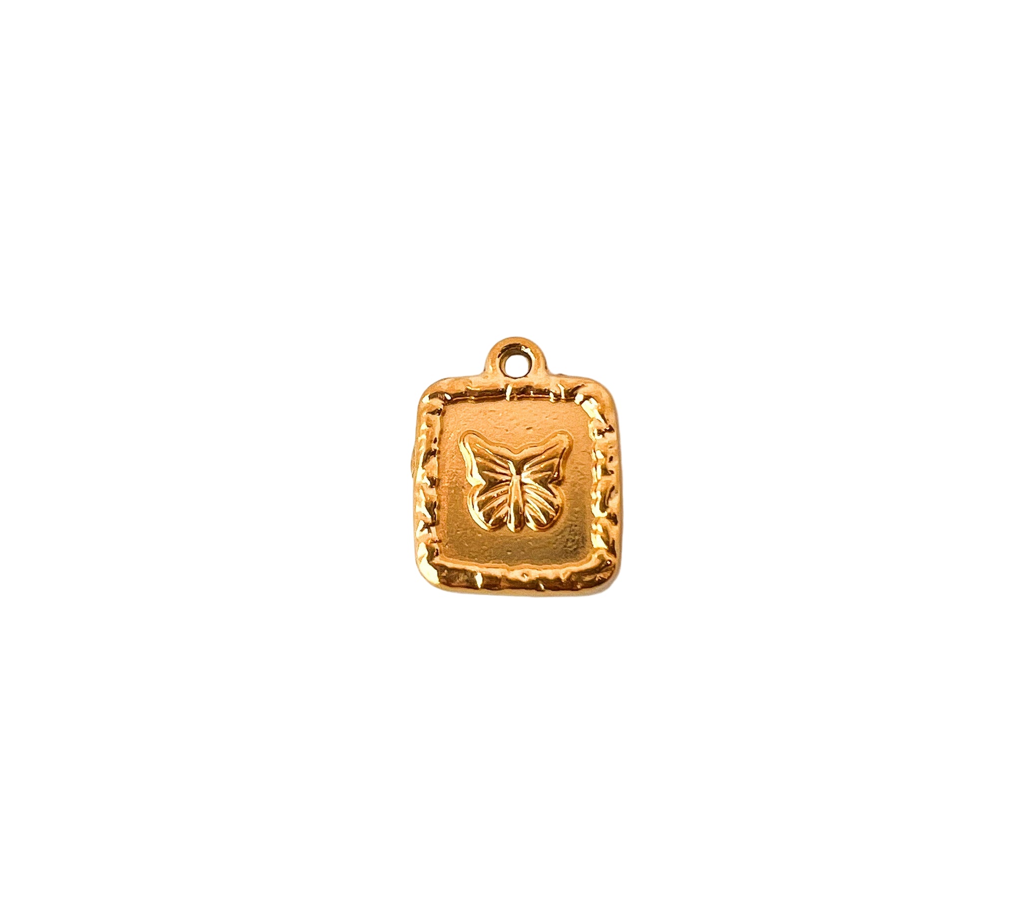 Gold Plate Butterfly Charm