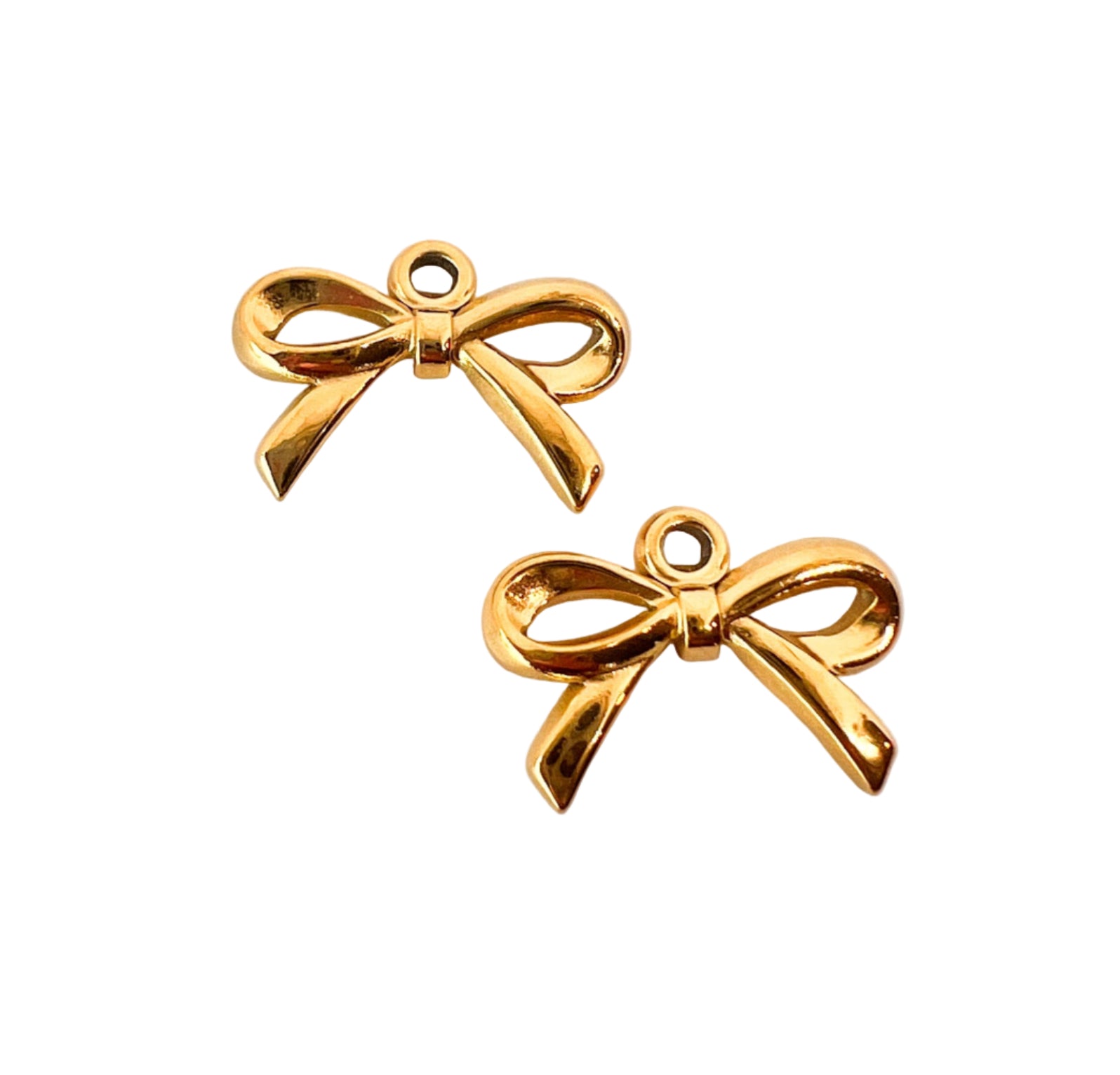 Gold Bow Charm