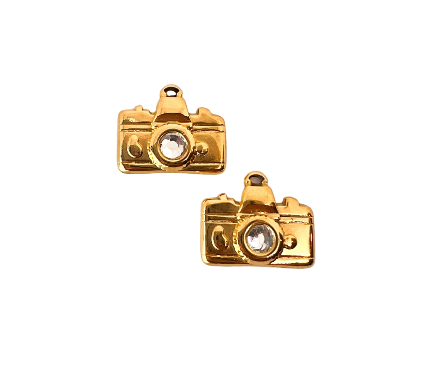 Gold Camera Charm