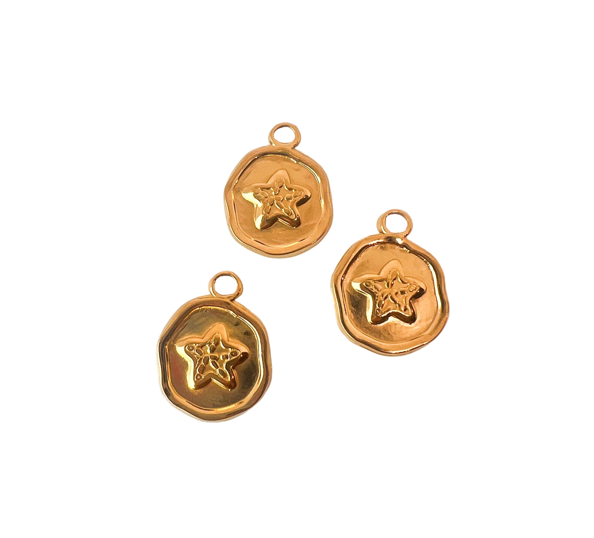 Gold Starfish Seal Charm