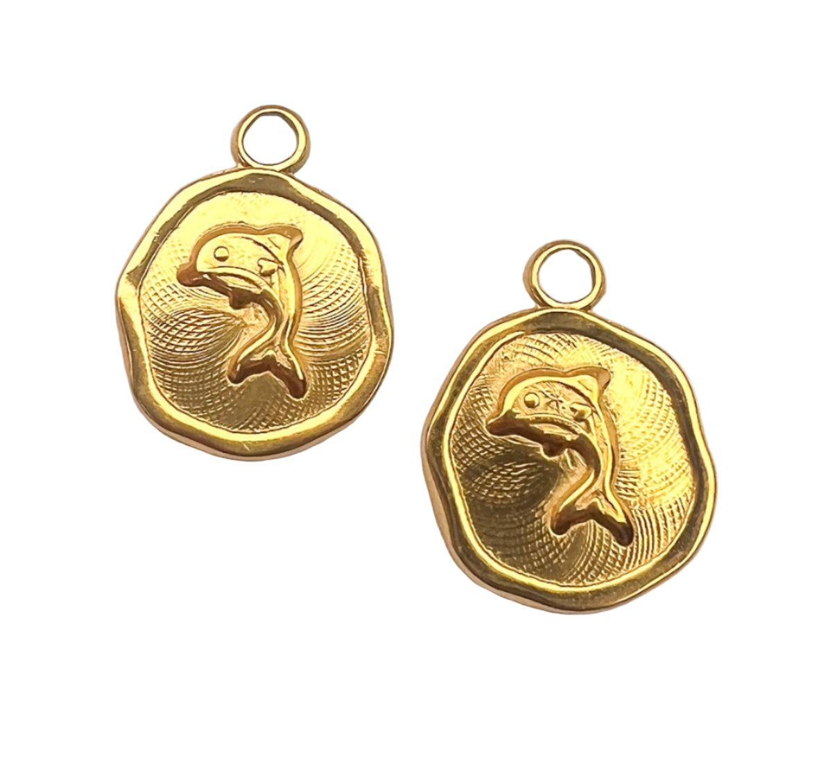 Gold Dolphin Seal Charm