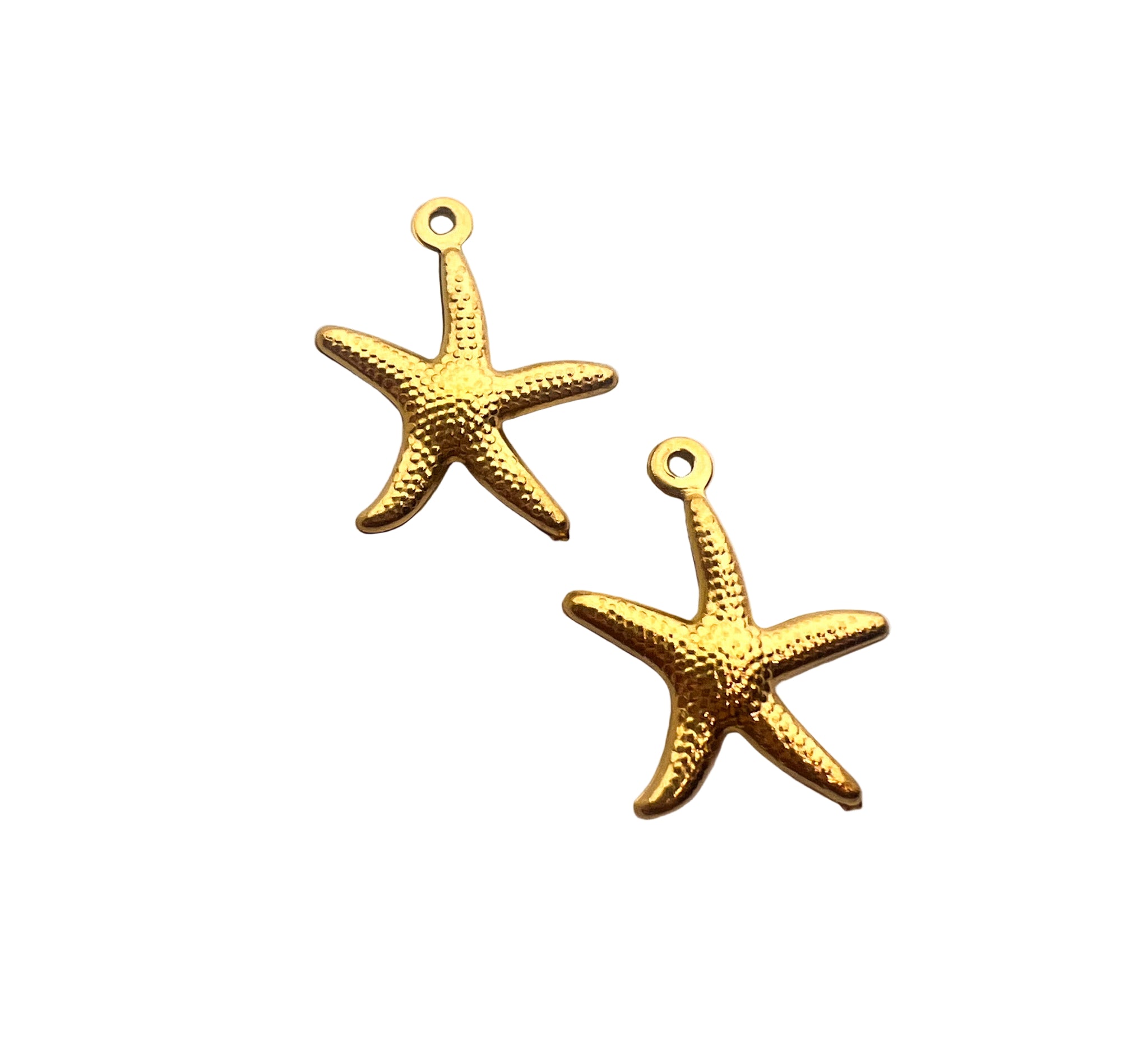 Gold Starfish Charm