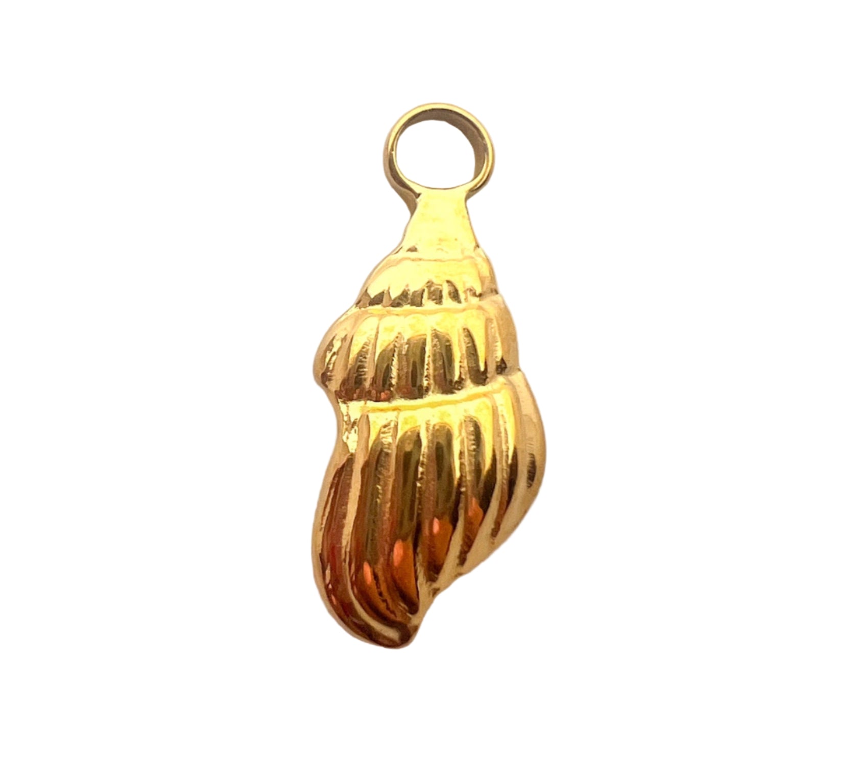Gold Conch Shell Charm