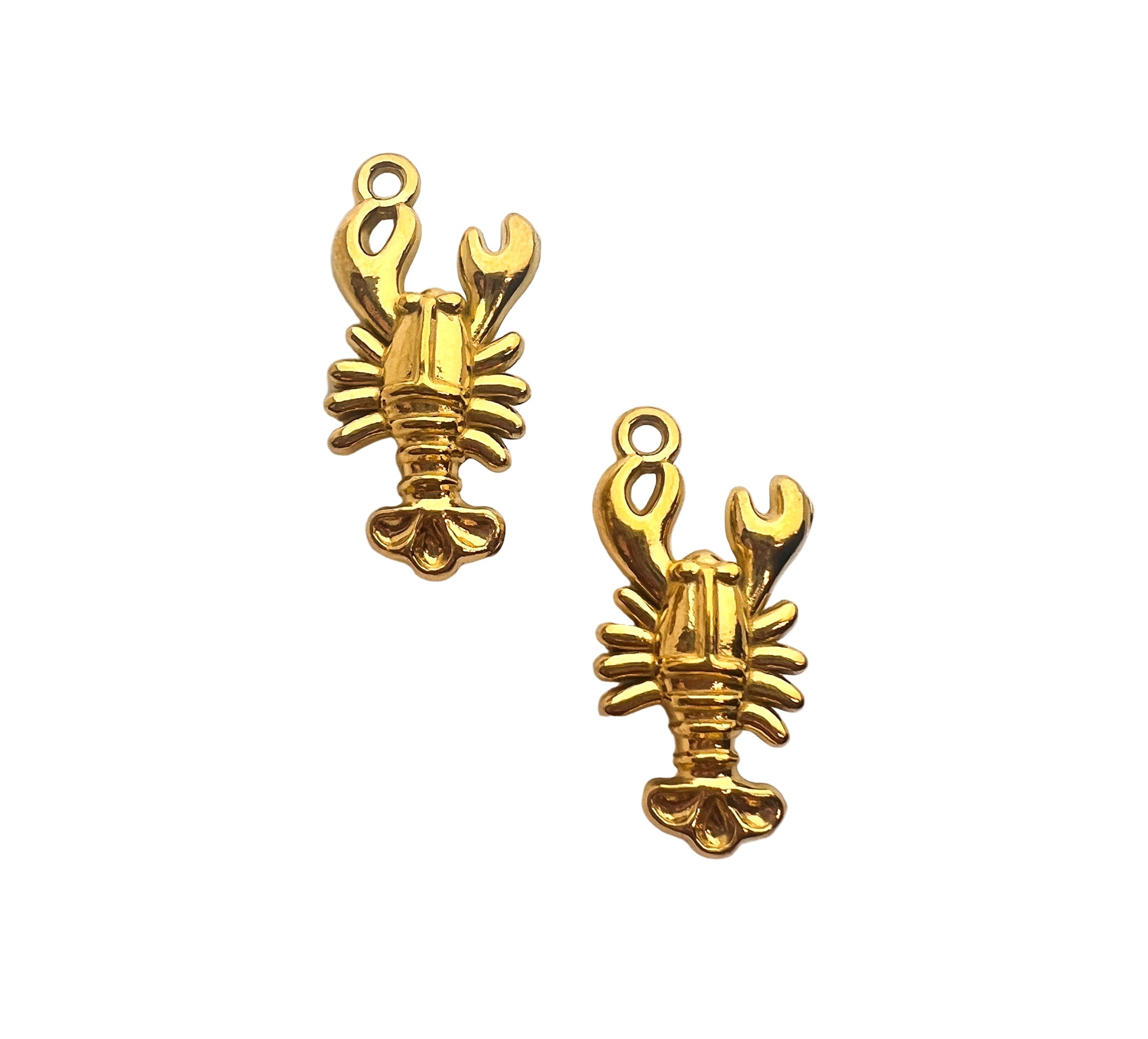 Gold Lobster Charm