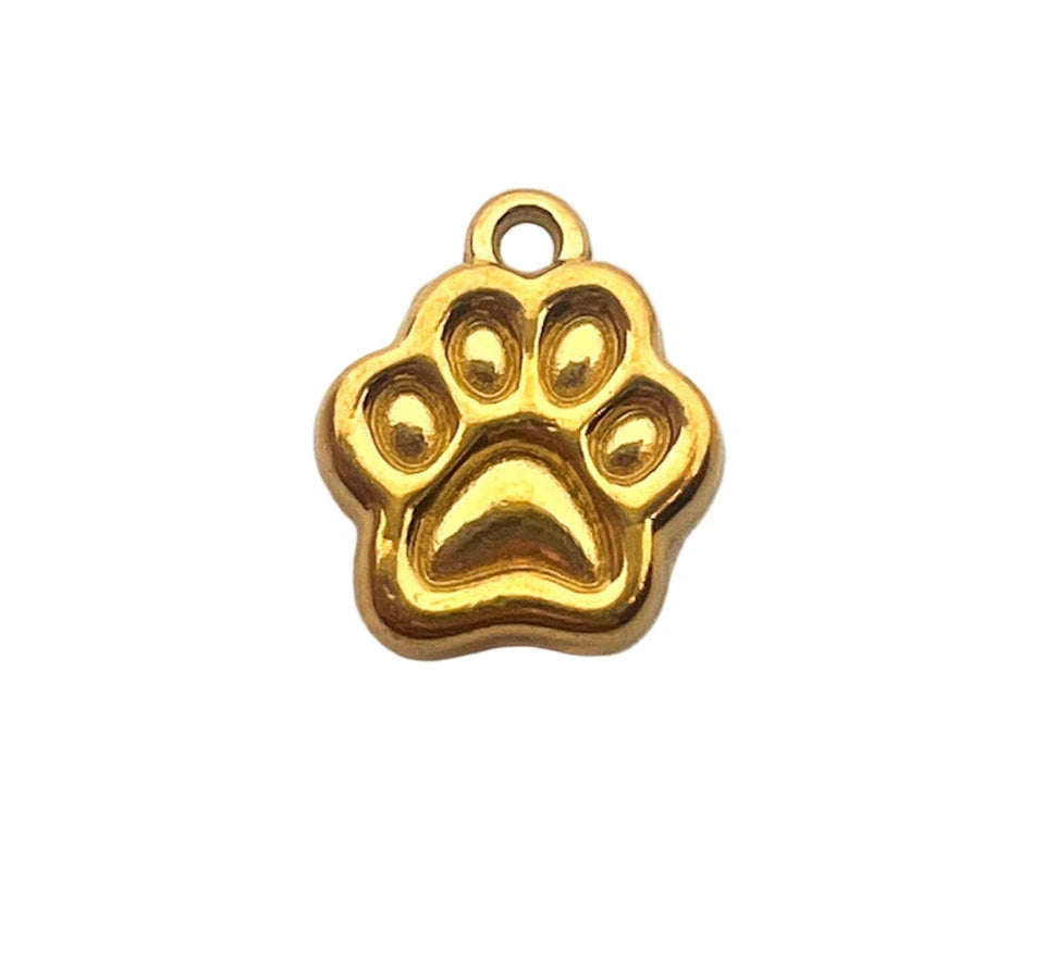 Gold Paw Charm