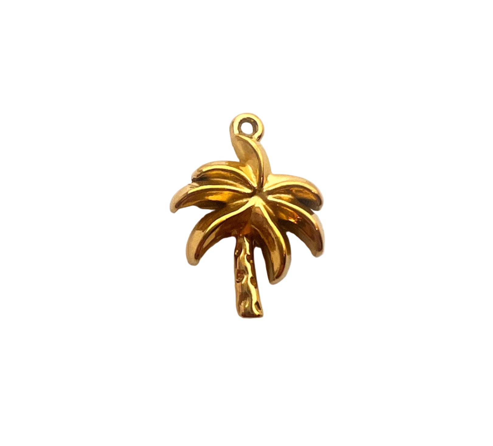Mini Gold Coconut Tree Charm