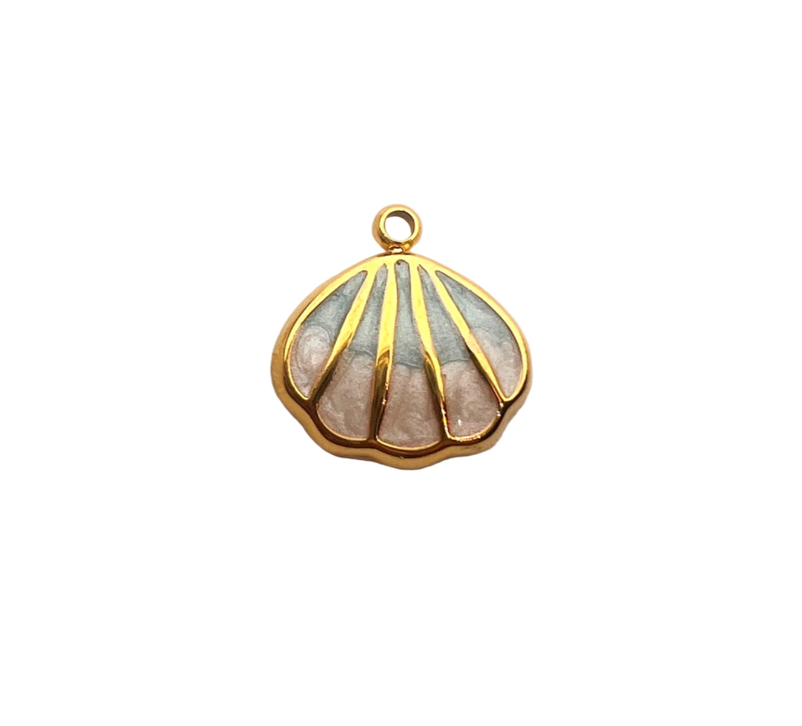 Gold Scallop Charm