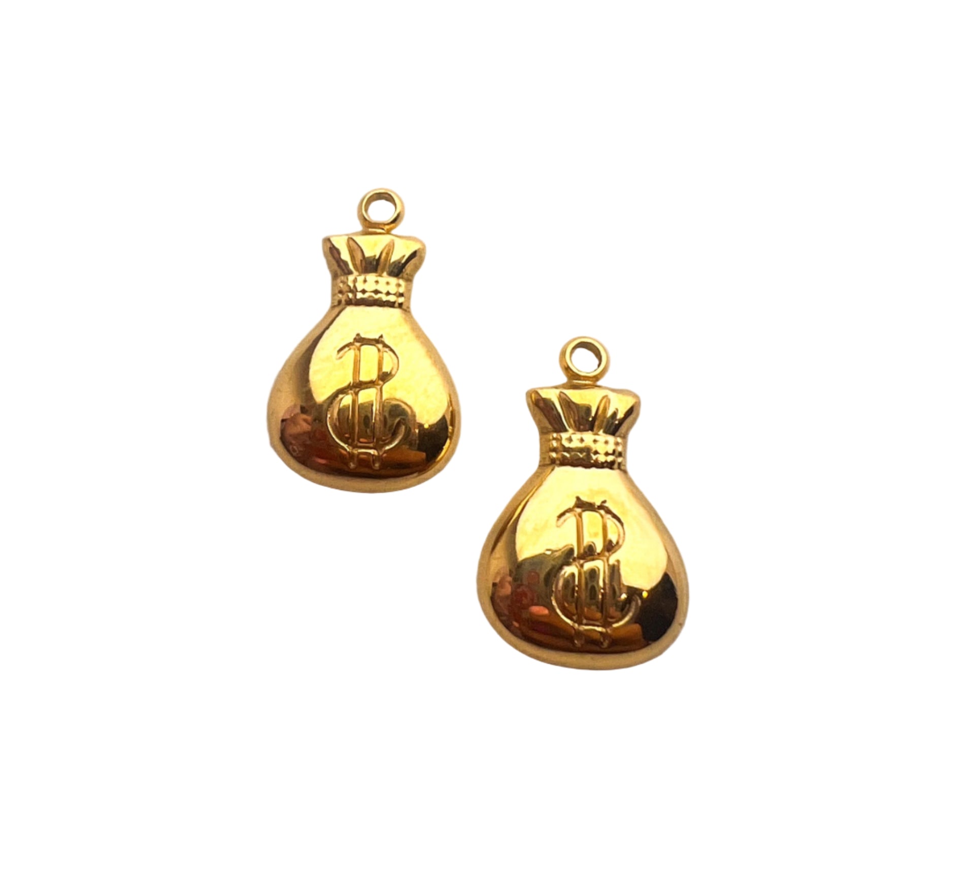 Gold Dollar Bag Charm