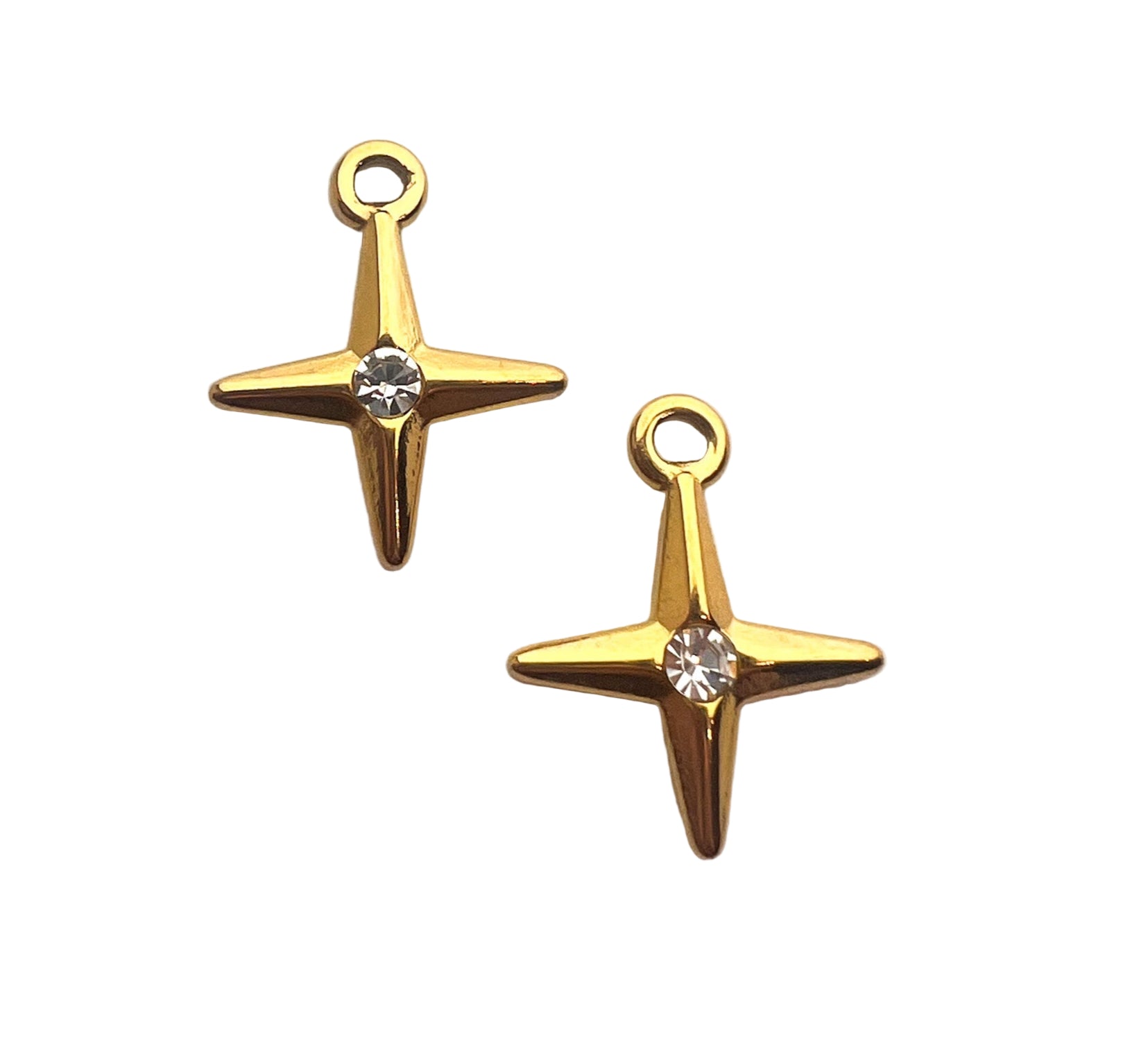 Gold Twinkle Star Charm