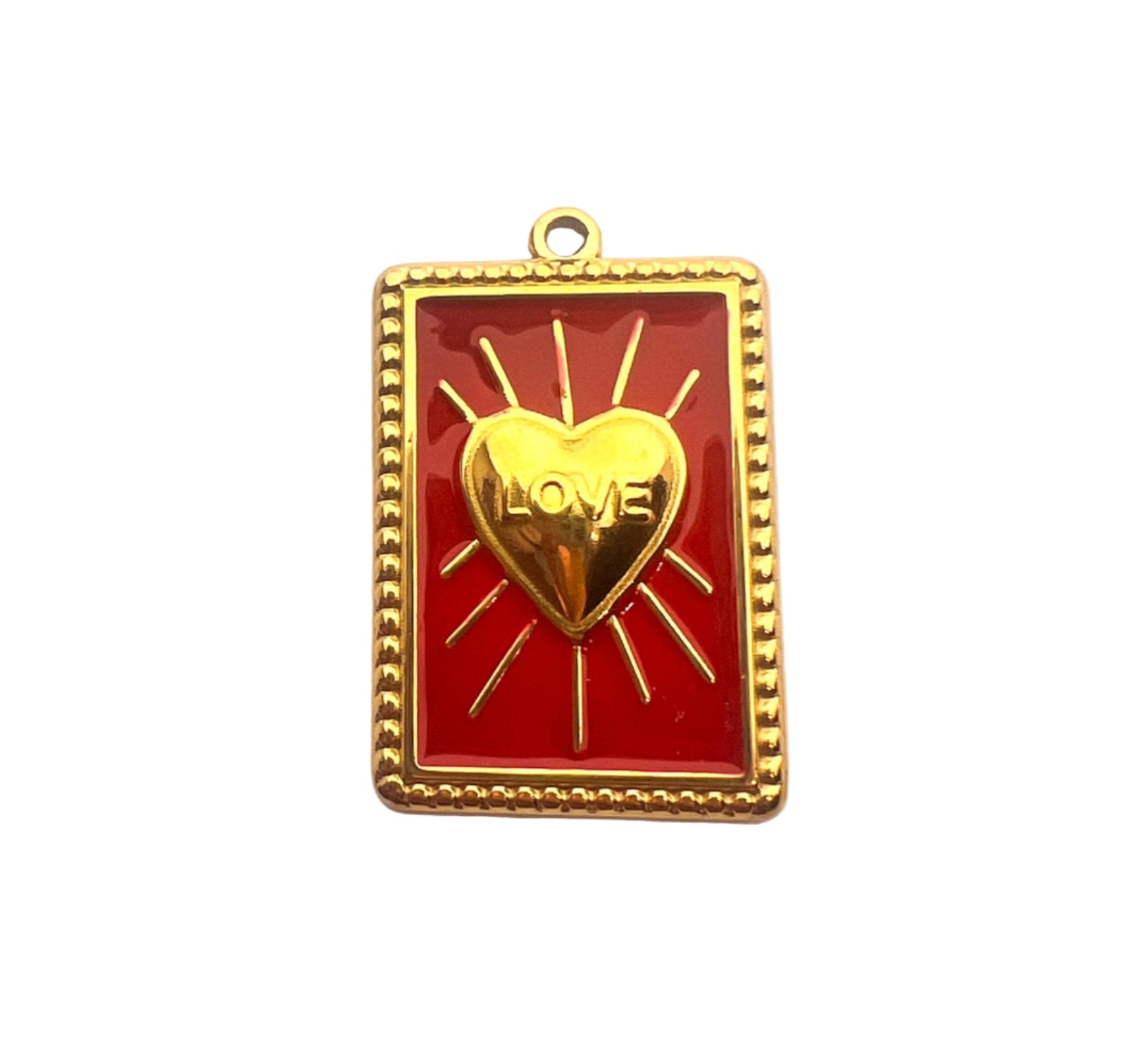 Large Gold Radiant Love Charm