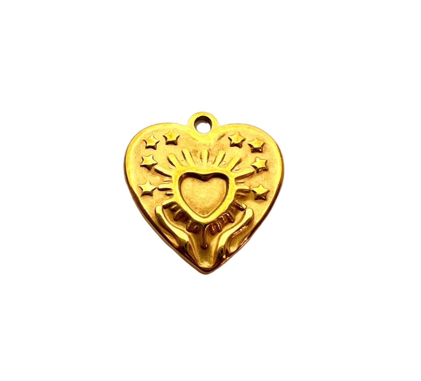 Gold Celestial Heart Charm