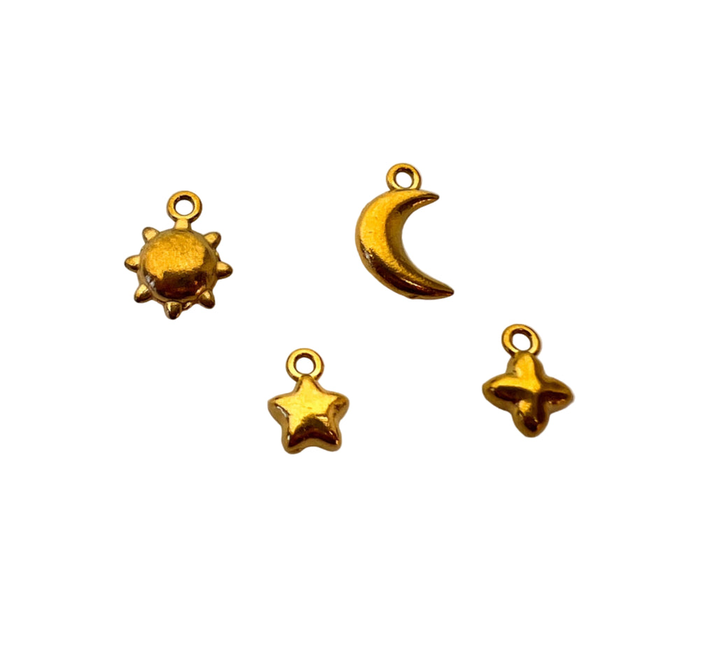 Mini Gold Cross Charm