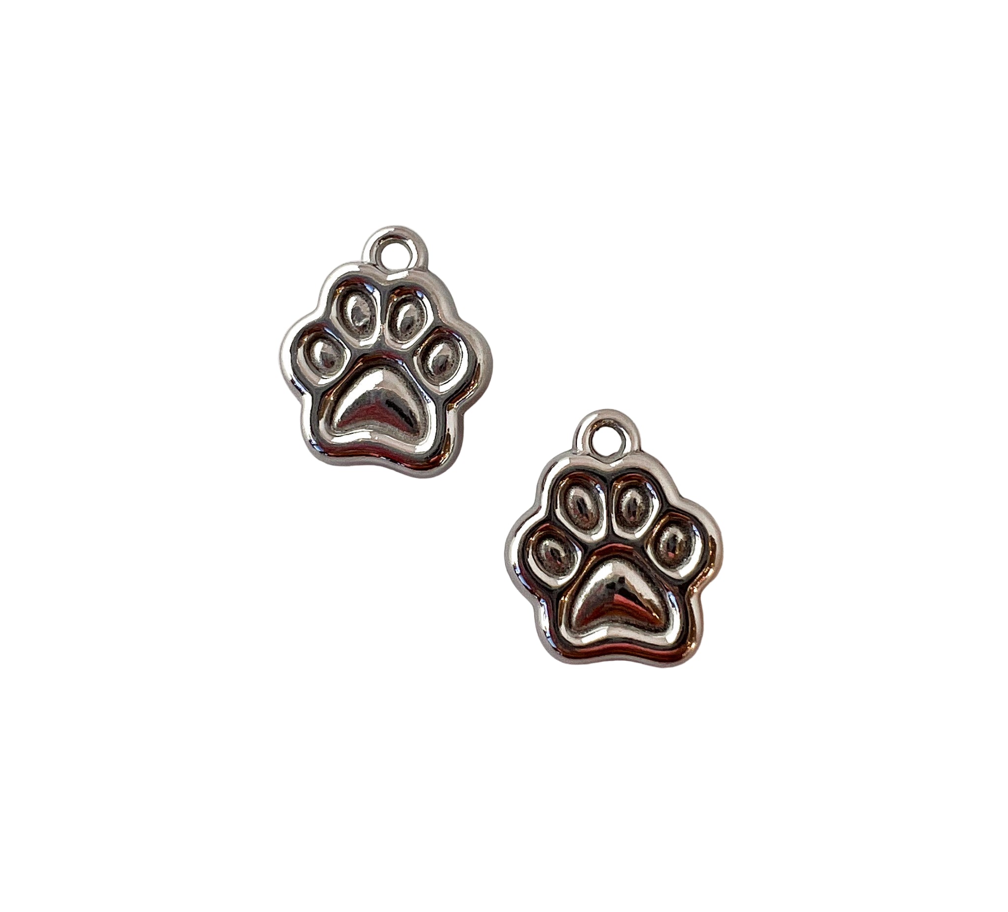 Silver Paw Charm
