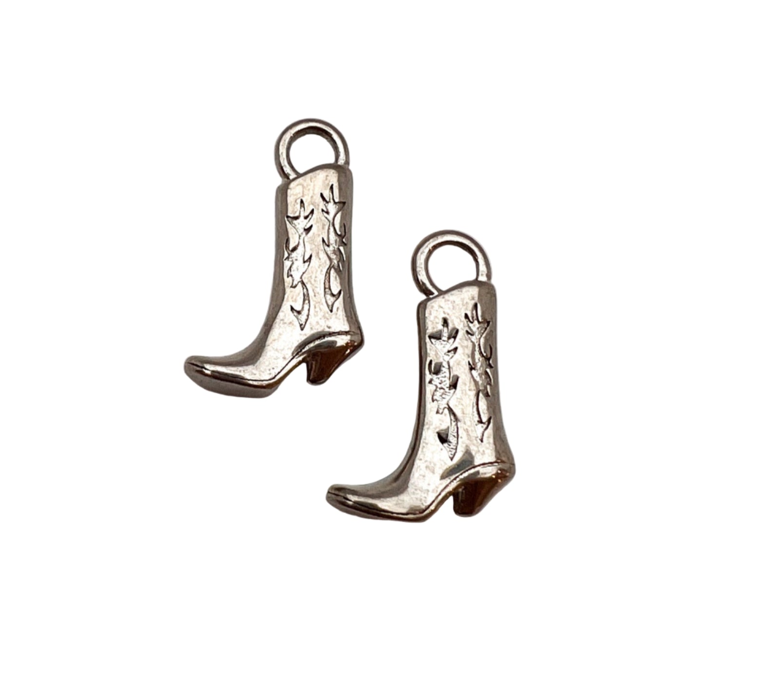 Silver Rodeo Boot Charm