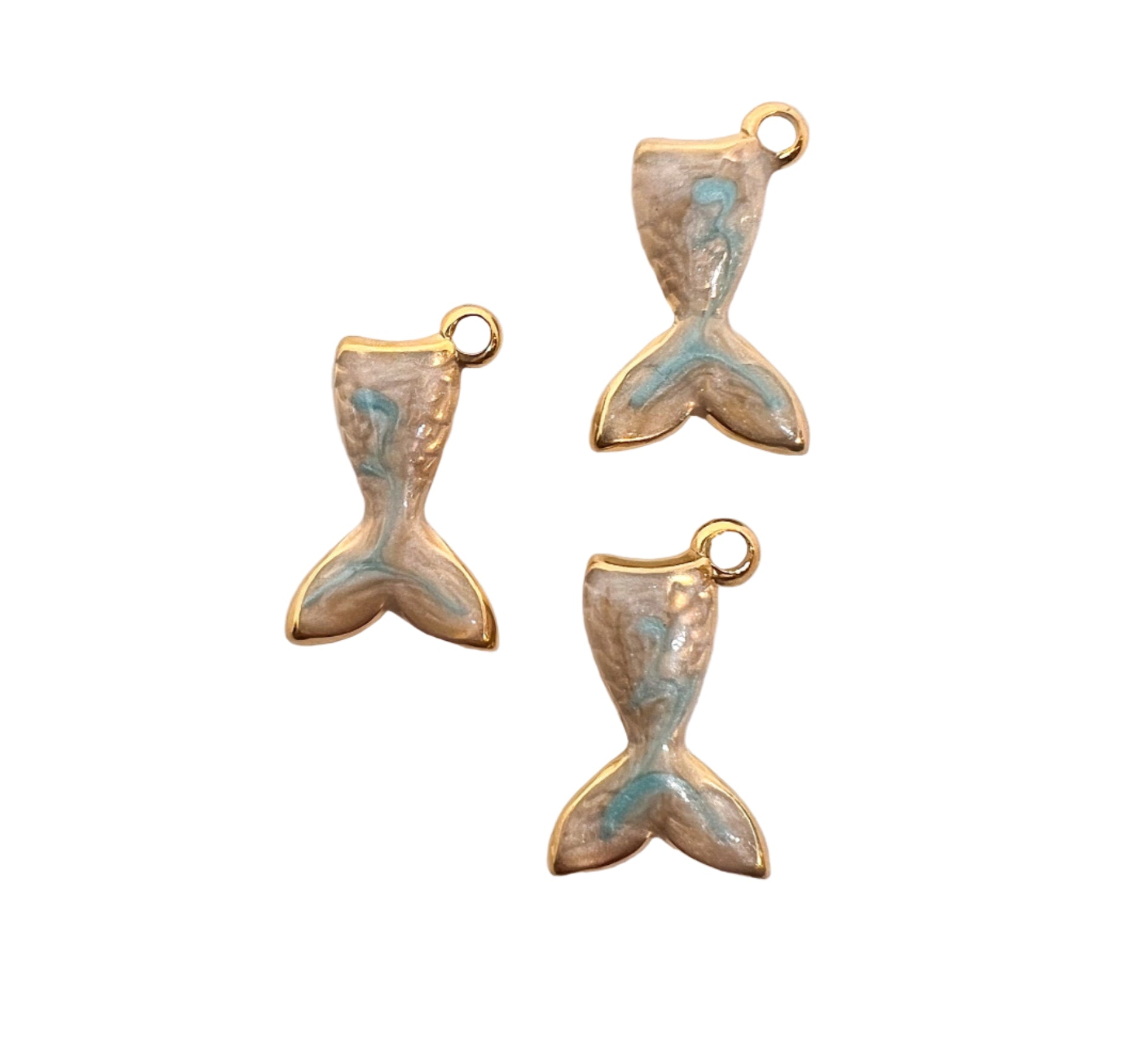 Gold Mermaid Tail Charm