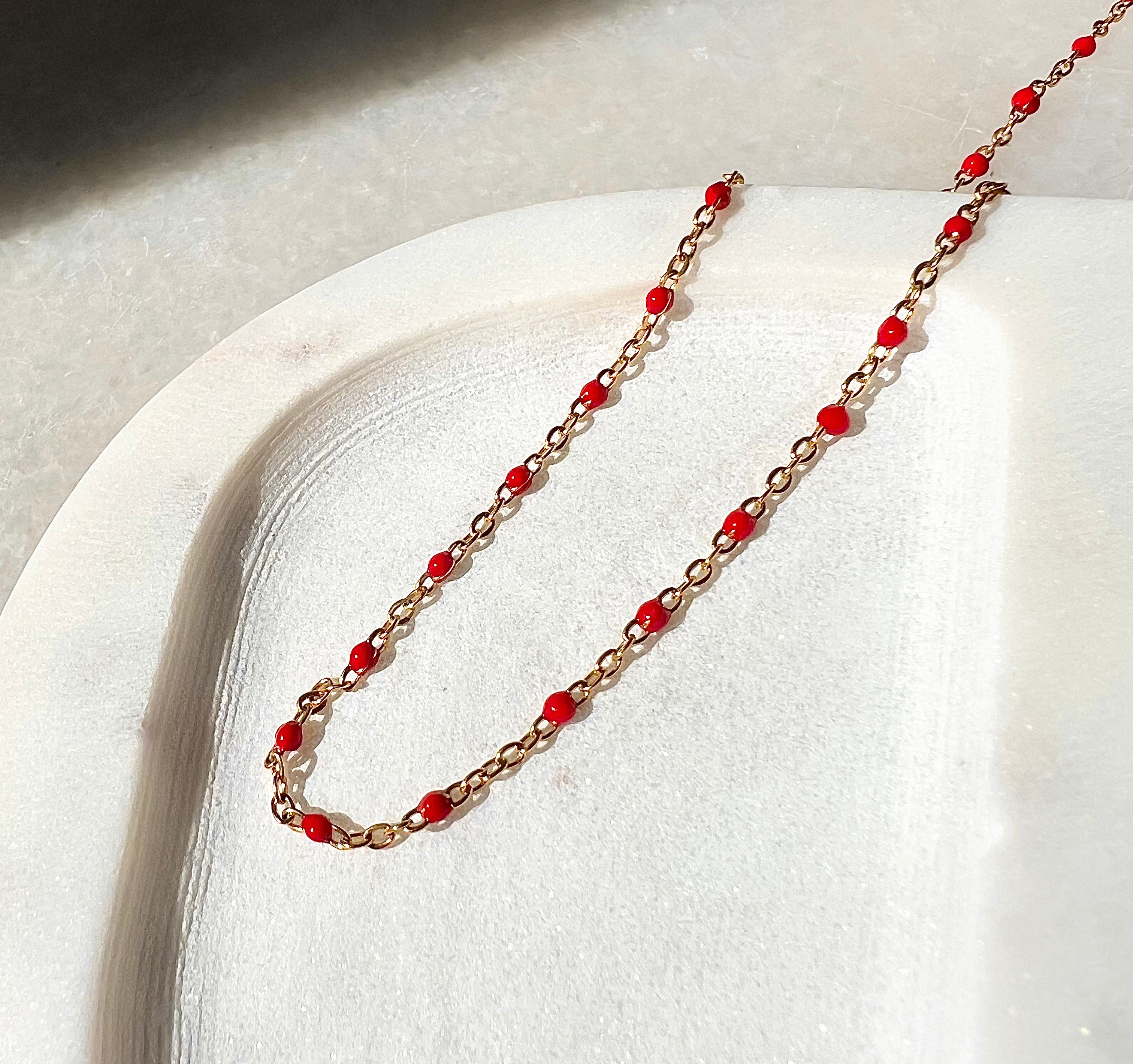 Isla Rope Chain Isla Chain - RED – Onu.