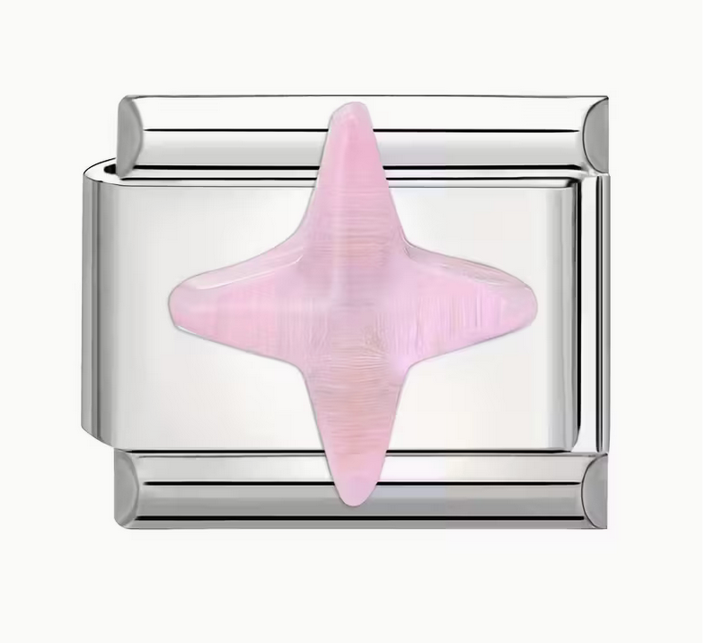 Pink Star Italian Charm