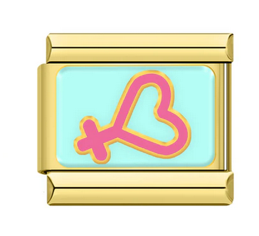 Heart Venus Italian Charm